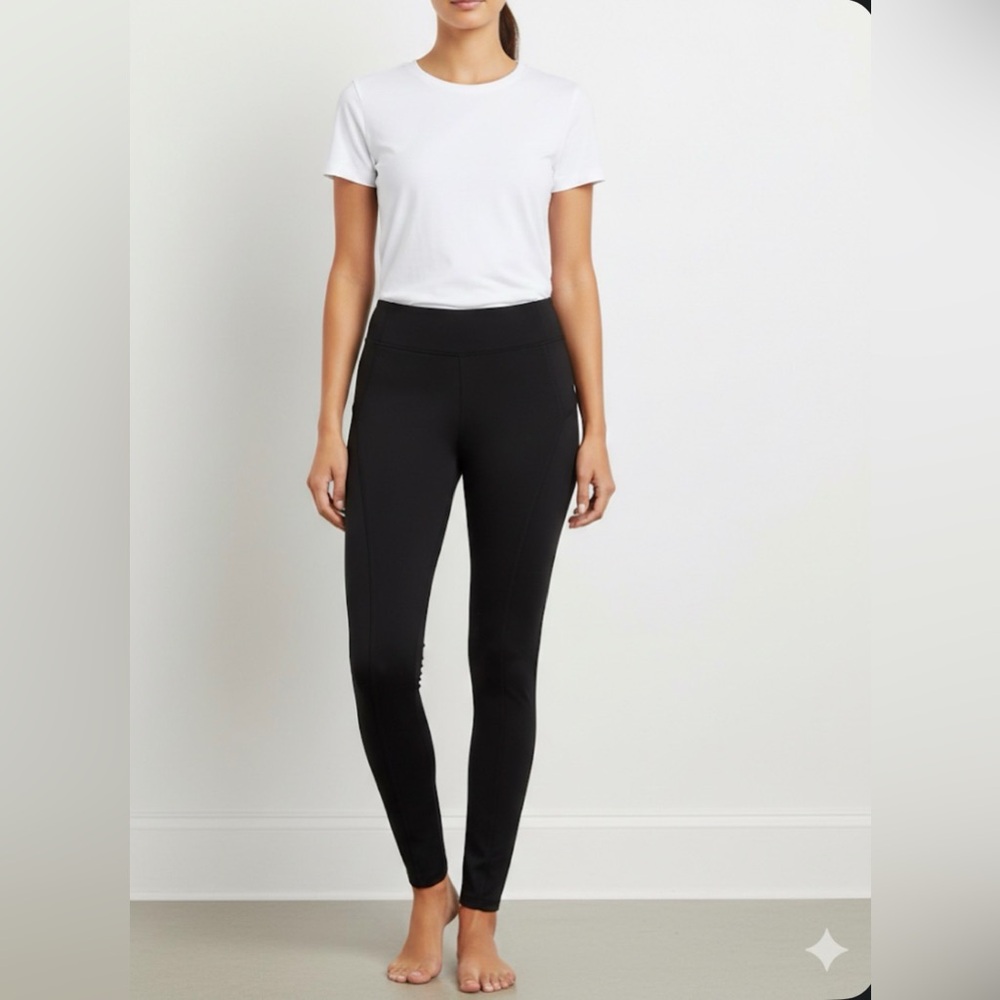 Vera Wang Black Leggings High Waist Slim Fit